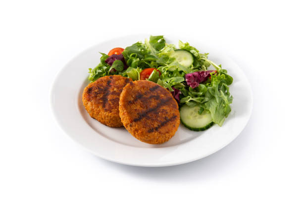 istock Delicious healthy chickpea burger 1297467838
