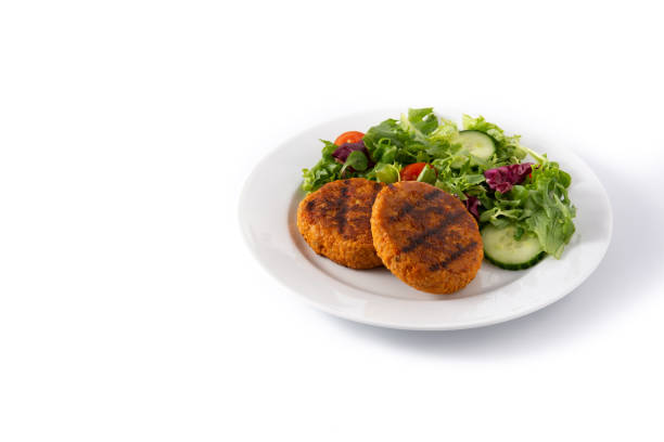 istock Delicious healthy chickpea burger 1297467849