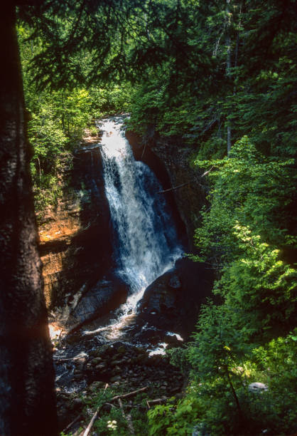 istock Pictured Rocks National Lakeshore - Miners Falls Close-up  - 2000 1297474317