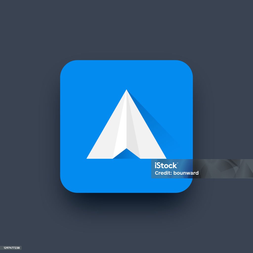 Paper Plan Button Paper Plane Button Stock Illustration - Download Image Now - Paper ...