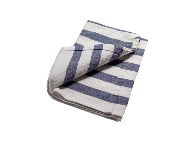 istock Linen napkin isolated on white background. 1297477988