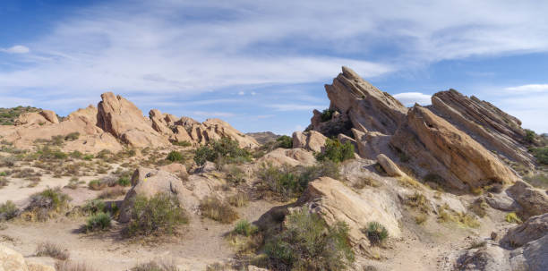 parque natural vasquez rocks - rochedos de vasquez - fotografias e filmes do acervo