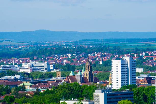 Heilbronn Germany from above Famous Citites Germany heilbronn stock pictures, royalty-free photos & images