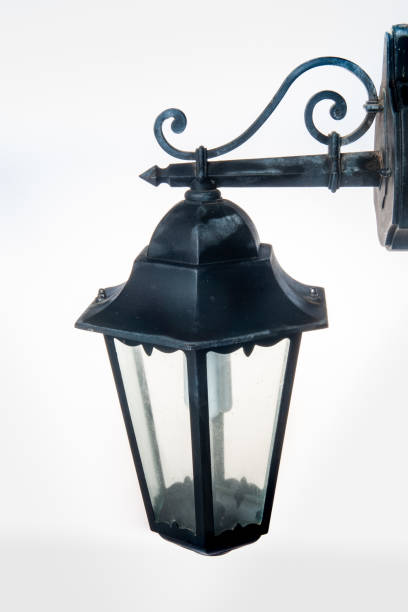 istock Vintage Outdoor Wall Lantern in studio 1297486362