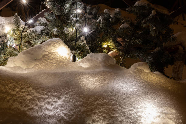 istock christmas lights under the snow 1297488078