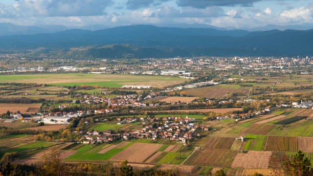 istock Panorama of Vipava Valley from Cerje 1297489266