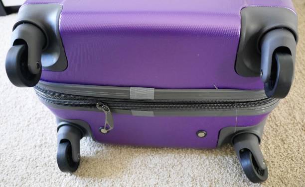 istock Cargo traveler suitcase with wheels 1297492841