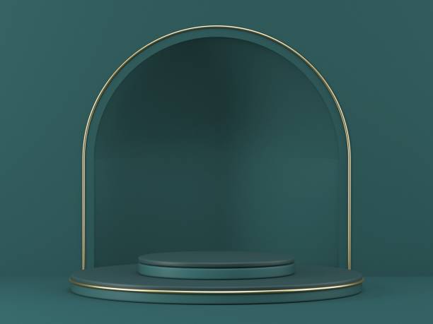istock Mock up podium for product presentation 3D 1297493024