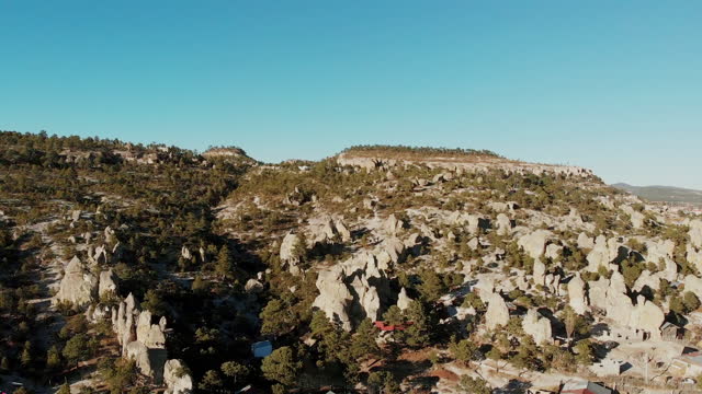 Incredible Drone Video Of Caldera Formations Around The Little Town Of san Juanito, Chihuahua, Sierra Madre, Copper Canyon, Mexico