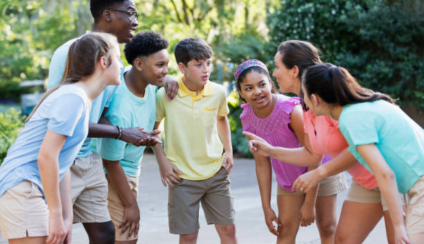 istock Multi-ethnic group of children on field trip 1297509248