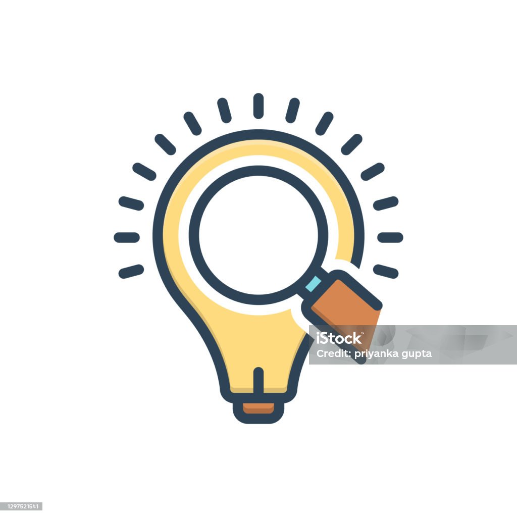 Bulb Insight Vector Insight Bulb Stock Illustration - Download Image Now - Creativity ...