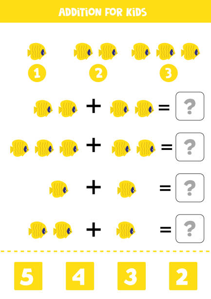Cartoon Fish Math 460+ Math Counting Fish Worksheet Stock Illustrations, Royalty-Free ...
