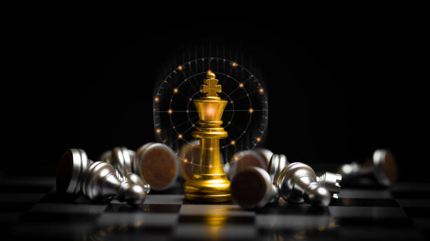 istock Chess board game for ideas and competition and strategy, business success concept. 1297530013