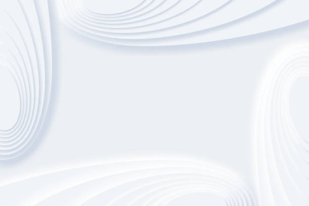 istock Top view of simple empty white circle podium stage background. Futuristic technology design. Abstract parametric interior. Blank opened 3D illustration mock-up. White building pale geometric pattern. 1297535636