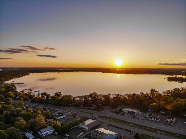 istock Sunrise over Forest Lake MN 1297536642
