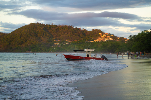 Boat in Playa Hermosa Guanacaste, Costa Rica