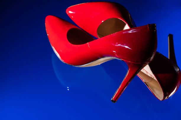 Female fashion. Close Up high heels - fashionable shoes