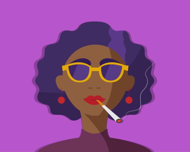 41 Cartoon Of A Beautiful Women Smoking Cigarettes Illustrations & Clip Art  - iStock