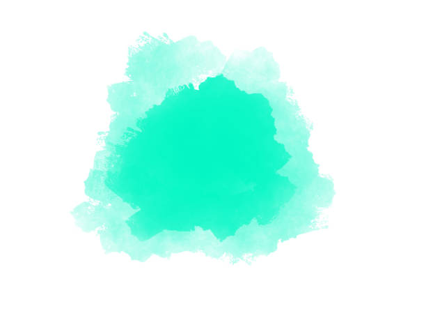istock Watercolor abstract pained with green color background. 1297545942