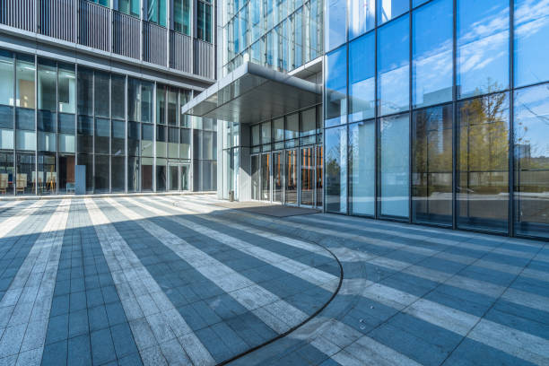 istock modern office building outdoors in the downtown 1297551253