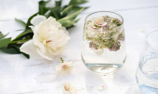 istock a glass with floral infused drink 1297560879
