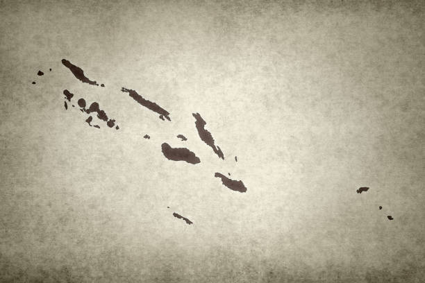 istock Grunge map of the Solomon Islands 1297569871