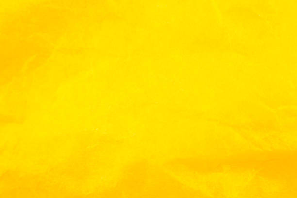 istock Crumpled yellow paper background. Real macro battered texture. Close up photo. 1297572416