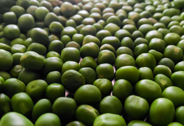 Peeled Green peas Closeup