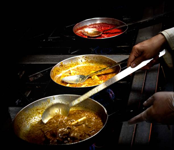 istock Fresh food being cooked  Indian  cooking 1297579929