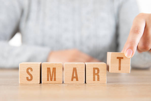 istock Smart Word Written on Cube Shape Wooden Blocks 1297584747