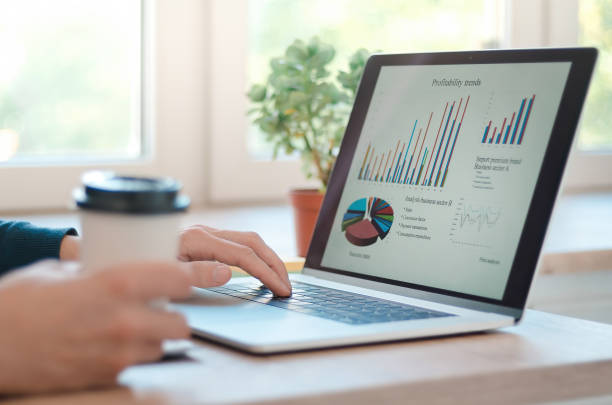 istock close up. independent specialist works with financial data 1297586267