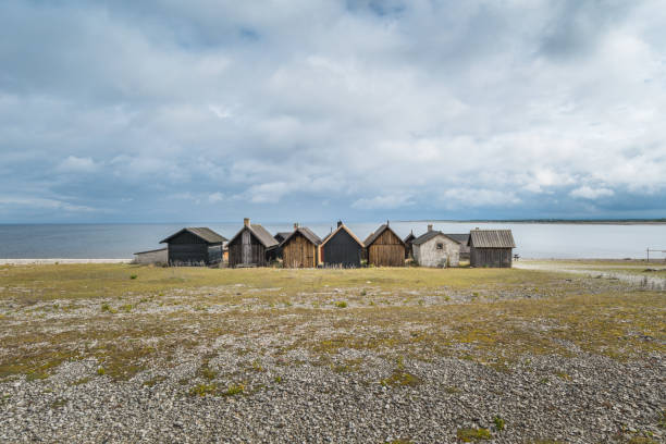 Helgumannens fishing village on Fårö island, Gotland (Sweden)