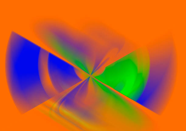 colorful propeller in fast movement