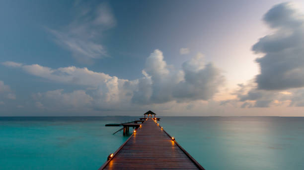 istock Dawn In The Maldives 1297598044
