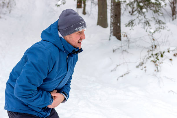 istock Man with stomach pain. 1297600682