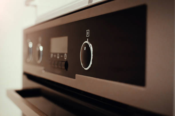 istock Electric oven. Close-up, selective focus. 1297612777