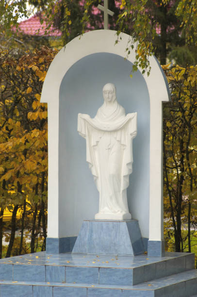 istock Virgin Mary Sculpture in Khmilnyk 1297618072