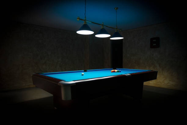 Snooker Table stock photo