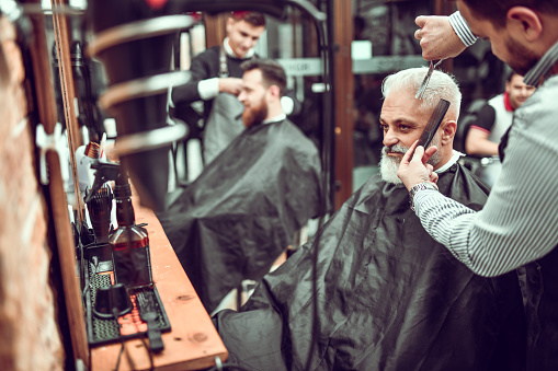 Busy Barber Shop