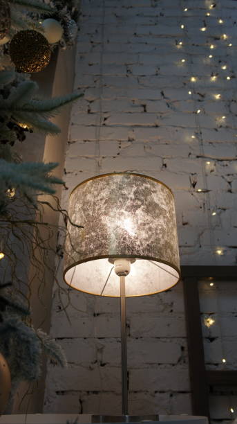 istock Christmas interior, lamp, sconce, Happy New Year 1297623430