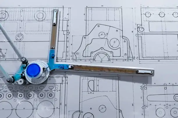 Photo of Mechanical drawing and tools