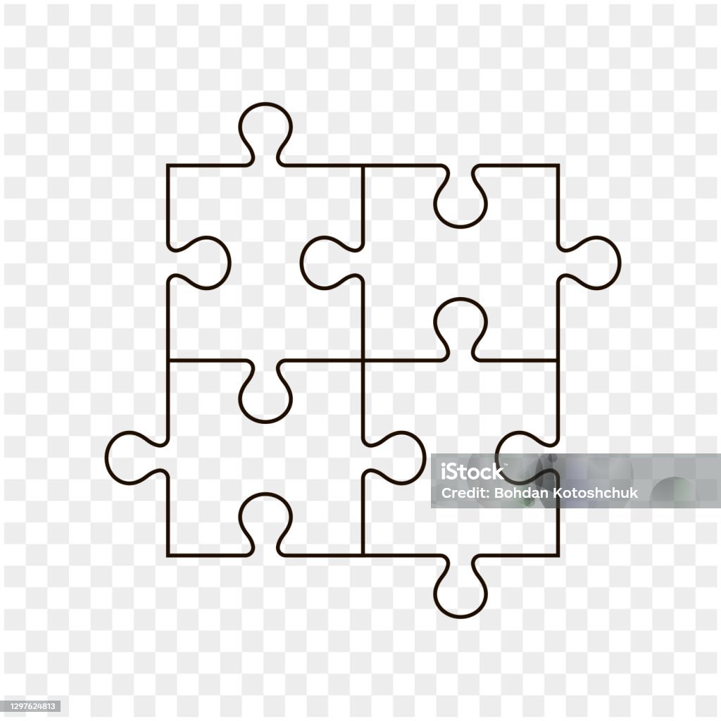He Patience caption Puzzle Template Puzzle Pieces Vector Set Separate Puzzle Pieces Editable  Stroke Puzzle Isolated On Transparent Background Vector Stock Illustration  - Download Image Now - iStock