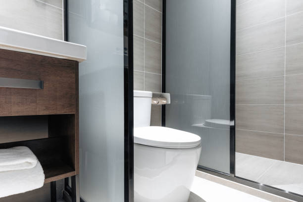 istock Clean and comfortable toilet appliances 1297625451