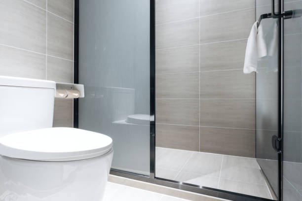 istock Clean and comfortable toilet appliances 1297625489