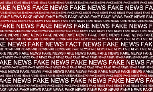 Fake news and facts background. Fake news generator / Real facts concept.