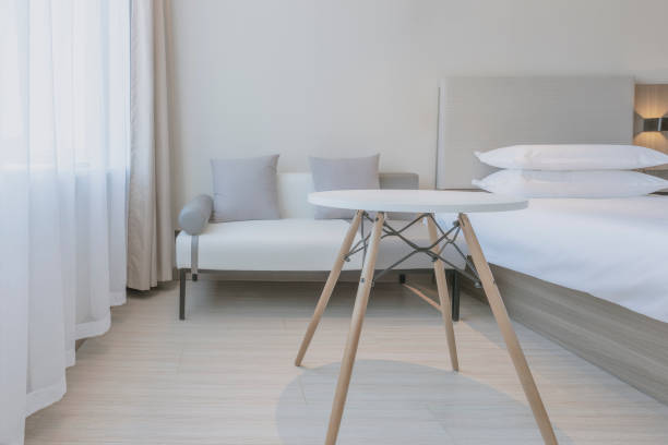 istock The spacious and bright interior space houses a comfortable and tidy desk, chairs and sofas 1297626931