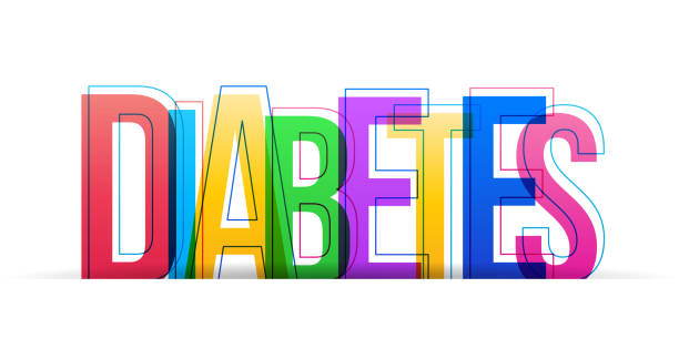 istock Creative overlapped letters of the 'Diabetes' word 1297642495