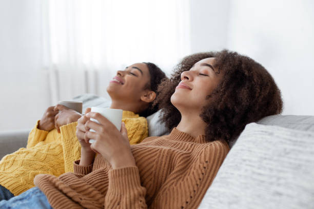 istock Relaxation and rest, stay at home together 1297643054