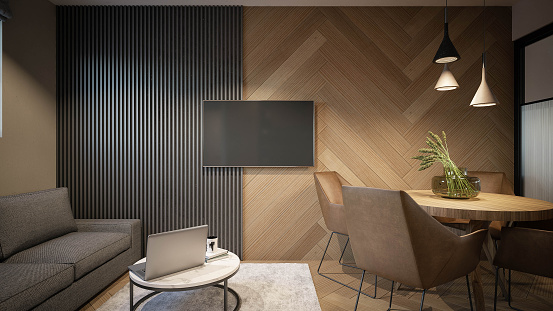 Interior Design Architecture Computer Generated Image Of Small Living ...
