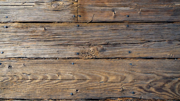 istock Old wood planks on the pier 1297650136